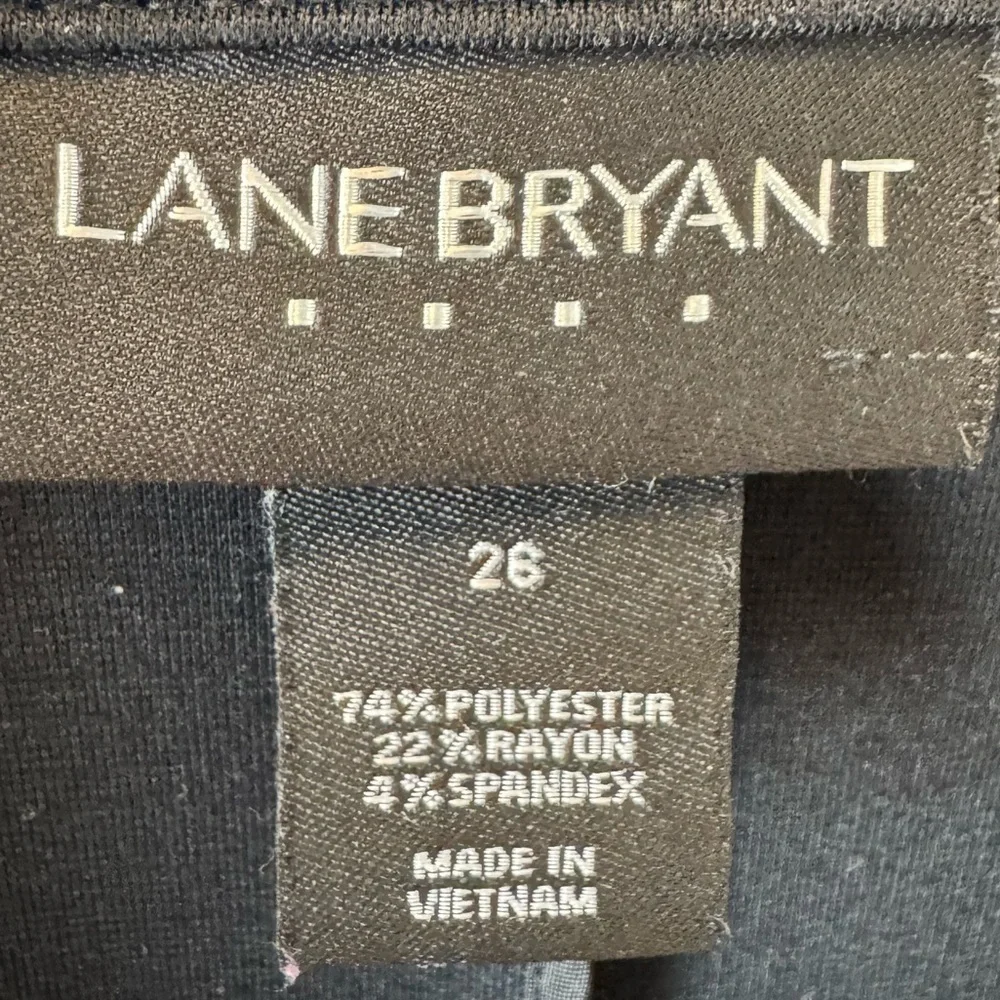 Lane Bryant Ponte Black stretch blazer with buttons. Plus size Women's 26